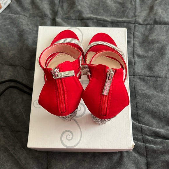 Red Rhinestone Heels - Picture 1 of 4